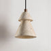 Tiered Travertine Cone Pendant Light - Simprolos