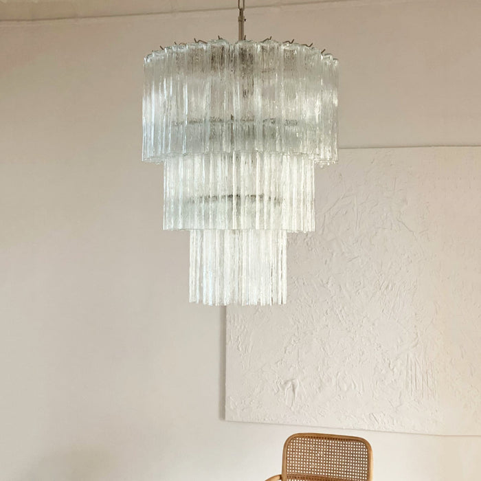 Tiered Tube Glass Chandelier - Simprolos
