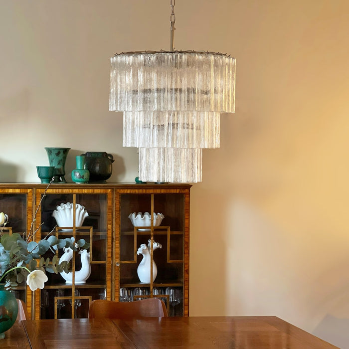 Tiered Tube Glass Chandelier - Simprolos
