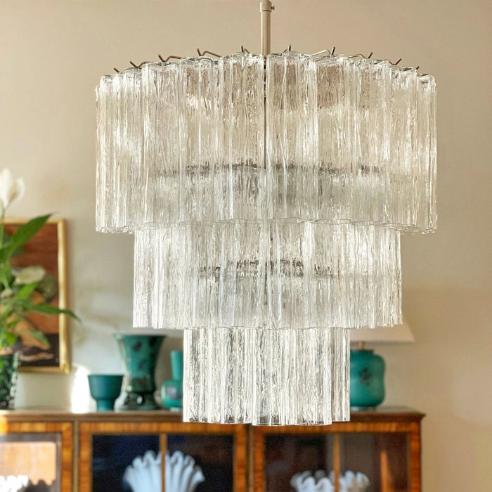 Tiered Tube Glass Chandelier - Simprolos