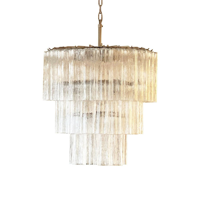 Tiered Tube Glass Chandelier - Simprolos