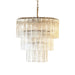 Tiered Tube Glass Chandelier - Simprolos