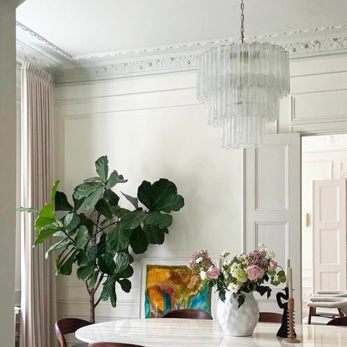 Tiered Tube Glass Chandelier - Simprolos