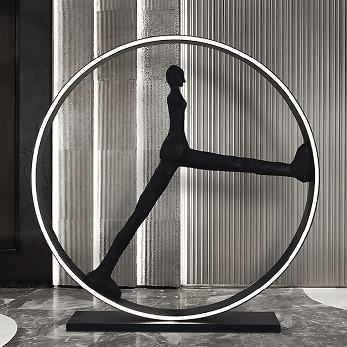 Time Walker Sculpture Floor Lamp - Simprolos