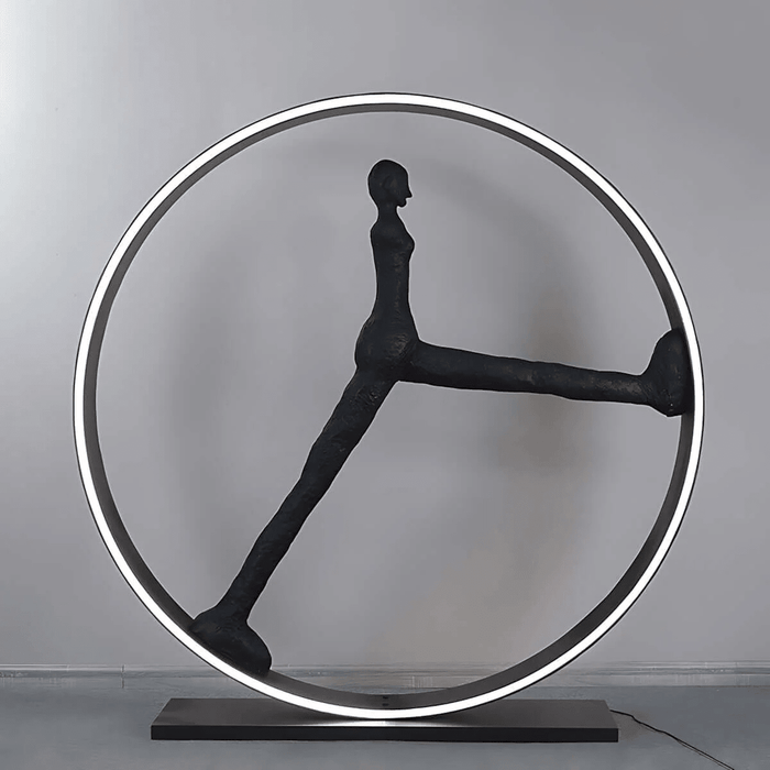 Time Walker Sculpture Floor Lamp - Simprolos