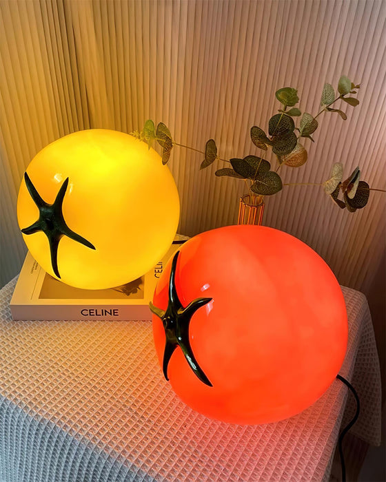 Tomato Glass Table Lamp - Simprolos