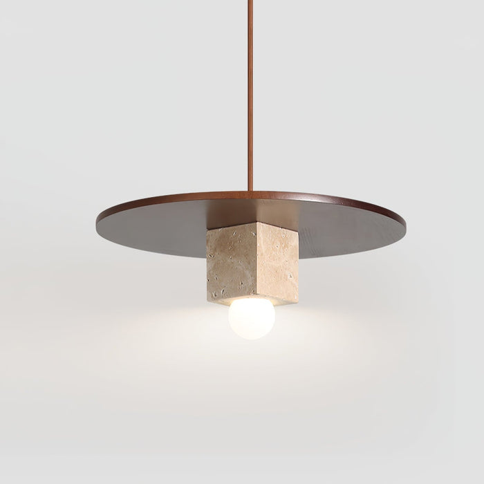 Tondo Stone Disc Pendant Light - Simprolos