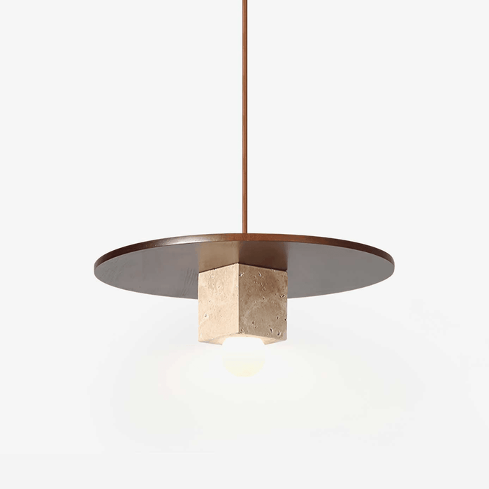 Tondo Stone Disc Pendant Light - Simprolos
