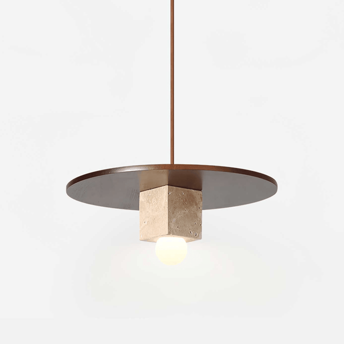 Tondo Stone Disc Pendant Light - Simprolos
