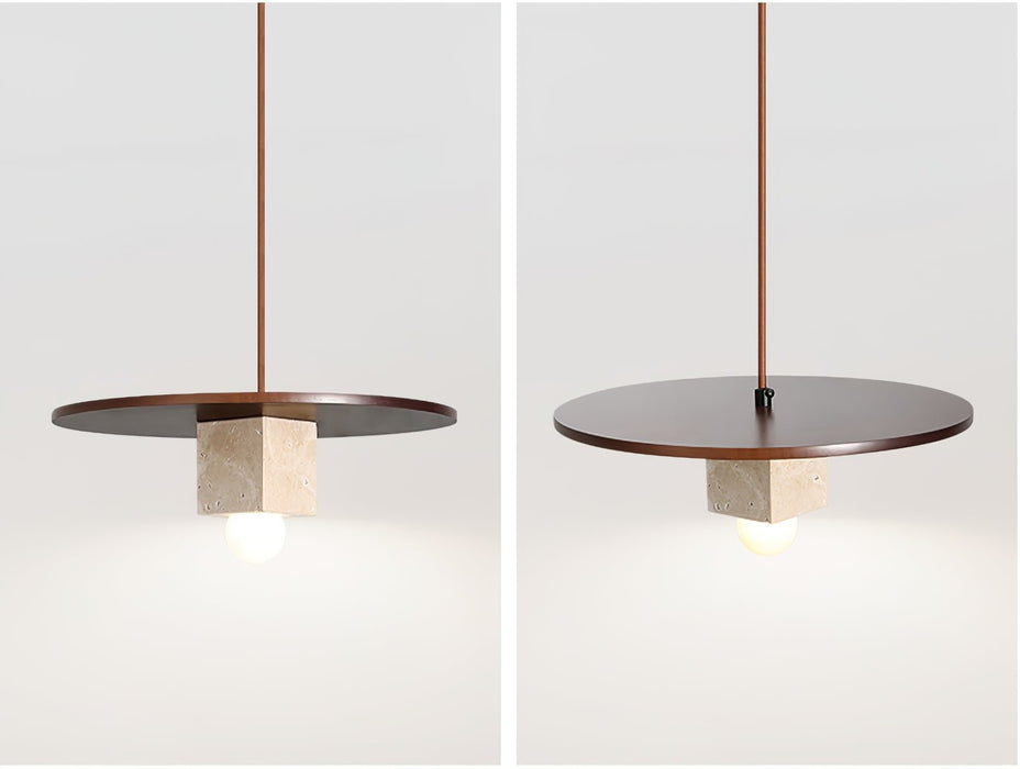 Tondo Stone Disc Pendant Light - Simprolos