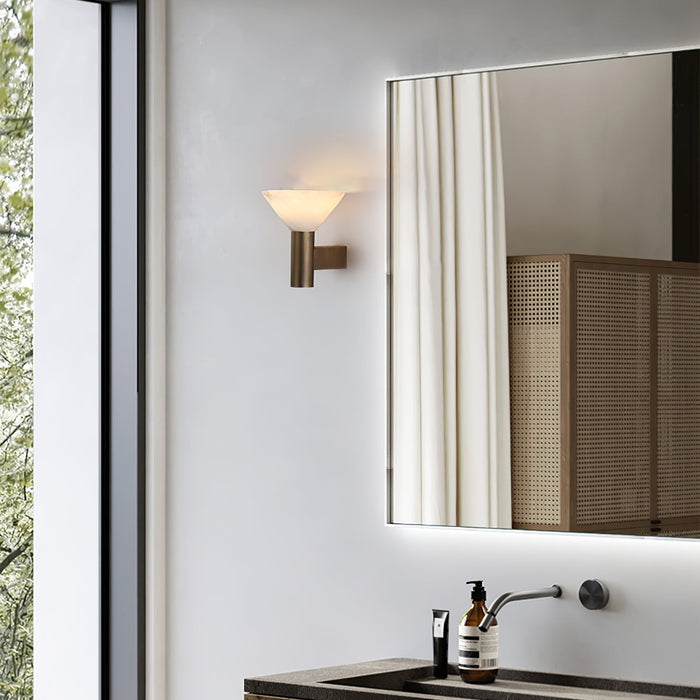 Torres Alabaster Wall Sconce - Simprolos