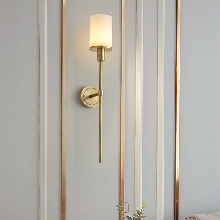 Tracie Classic Alabaster Sconce - Simprolos