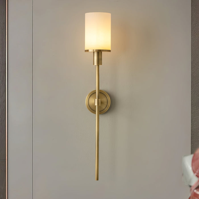 Tracie Classic Alabaster Sconce - Simprolos