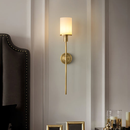 Tracie Classic Alabaster Sconce - Simprolos