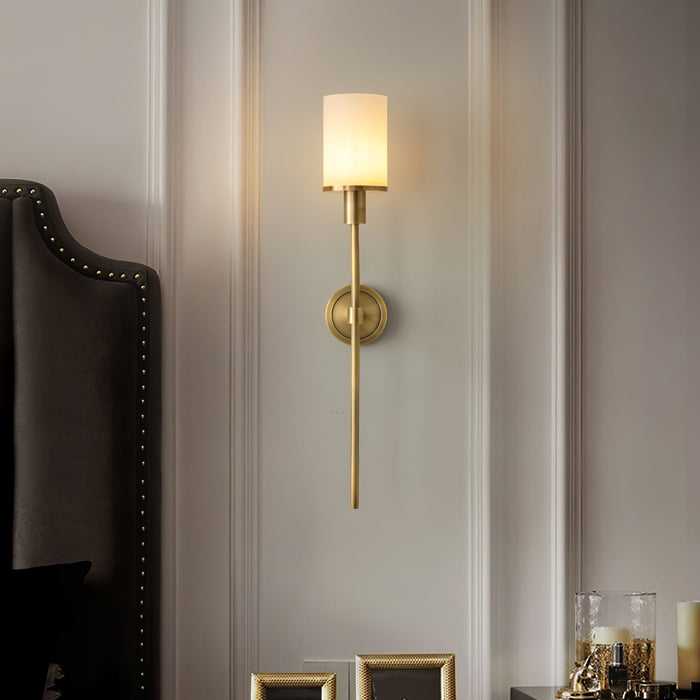 Tracie Classic Alabaster Sconce - Simprolos