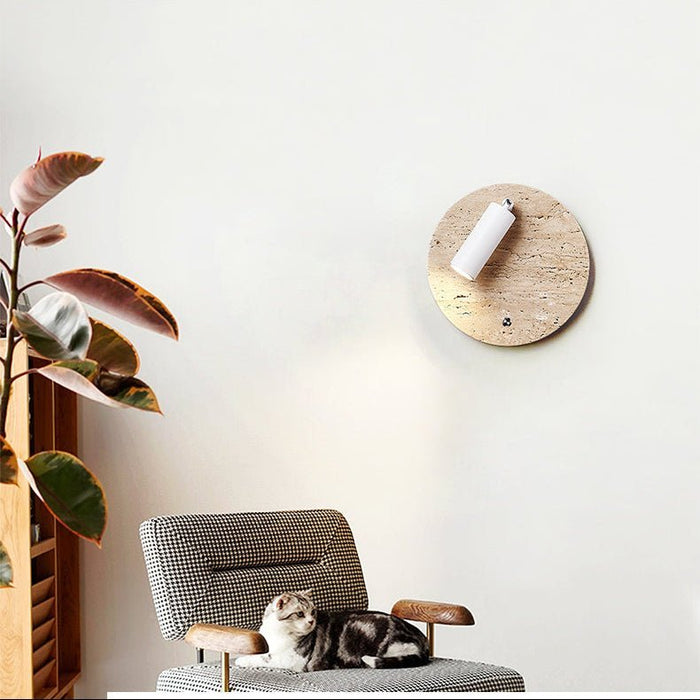 Travertine Axis Directional Sconce - Simprolos