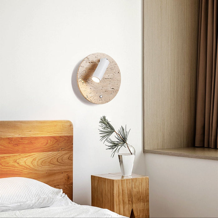 Travertine Axis Directional Sconce - Simprolos