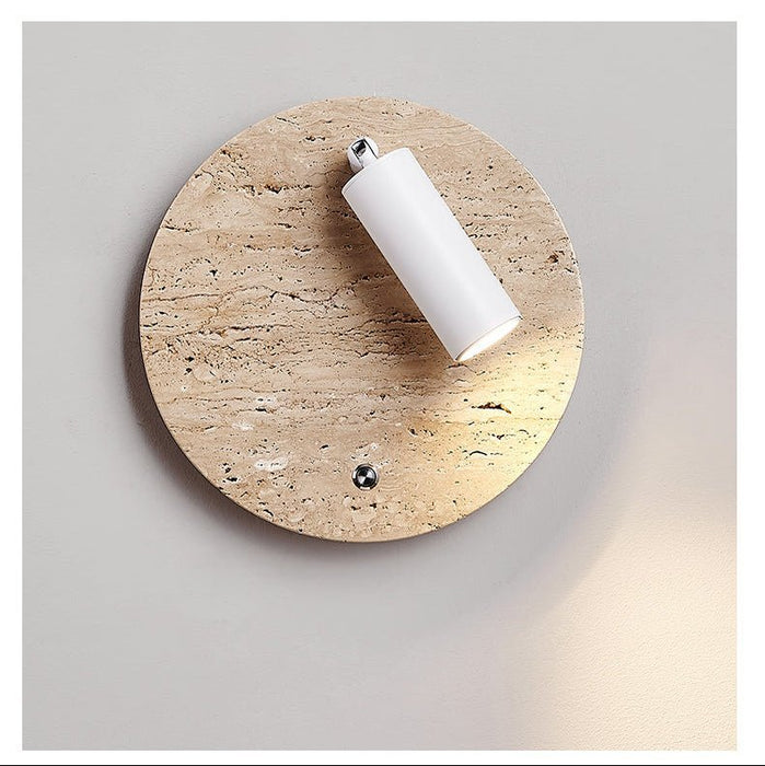 Travertine Axis Directional Sconce - Simprolos