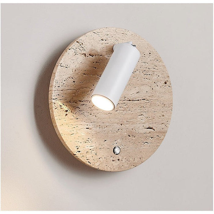 Travertine Axis Directional Sconce - Simprolos