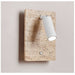 Travertine Axis Directional Sconce - Simprolos
