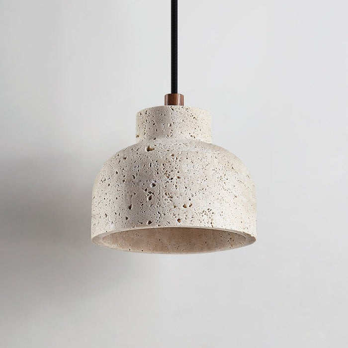 Travertine Bell Pendant Lamp - Simprolos