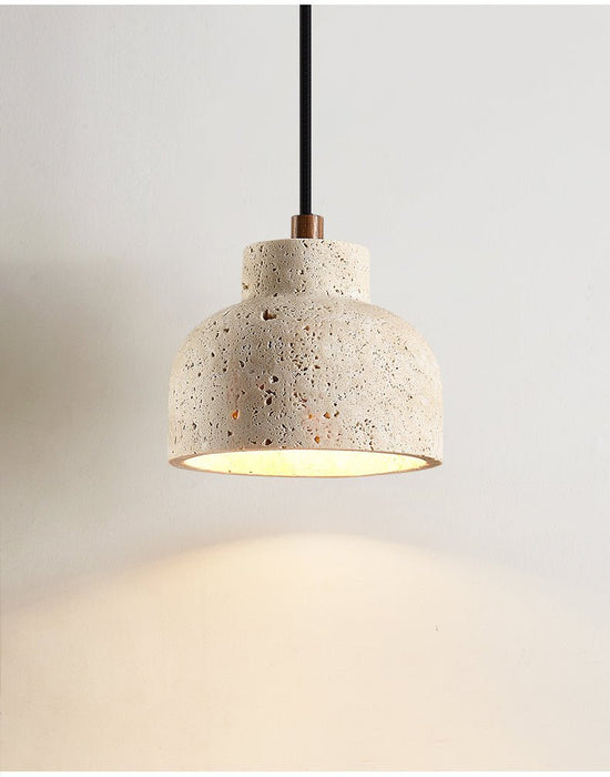 Travertine Bell Pendant Lamp - Simprolos