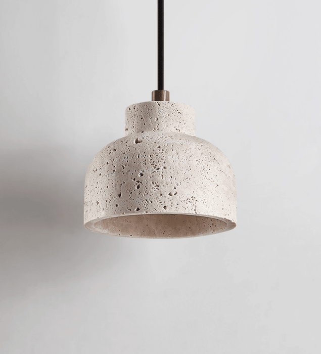 Travertine Bell Pendant Lamp - Simprolos