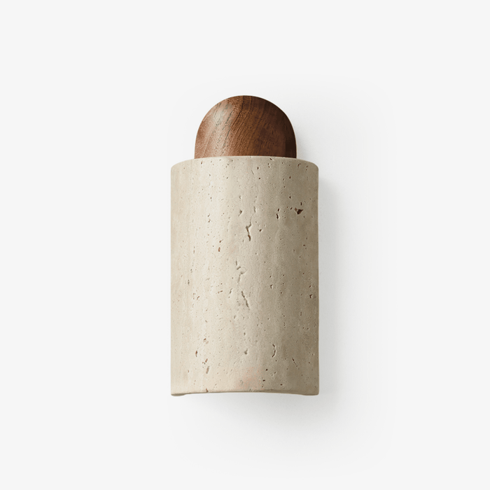 Travertine Capsule Wall Sconce - Simprolos