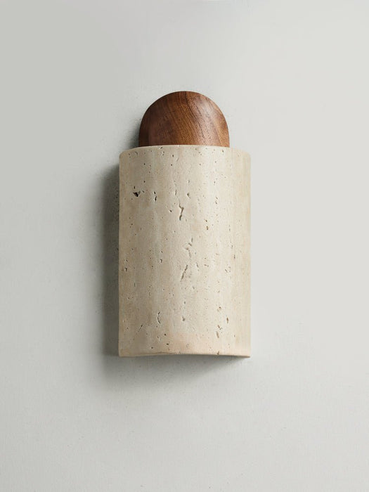 Travertine Capsule Wall Sconce - Simprolos