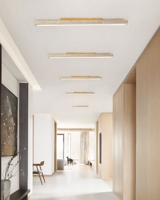 Travertine Column Ceiling Light - Simprolos