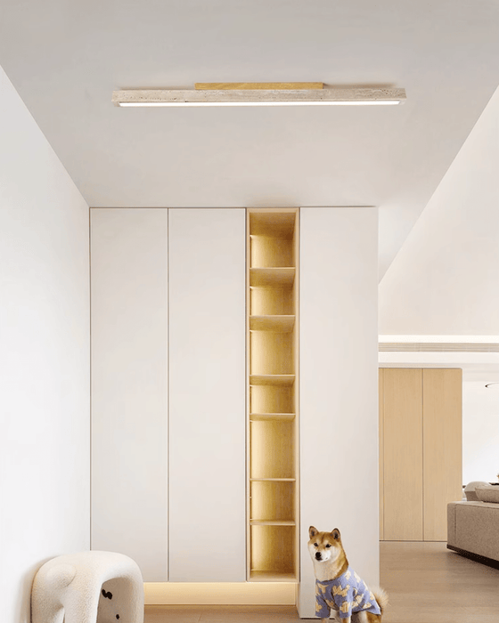 Travertine Column Ceiling Light - Simprolos