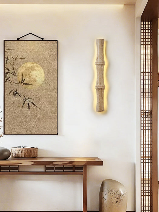 Travertine Column Glow Wall Light - Simprolos