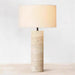 Travertine Column Table Lamp - Simprolos