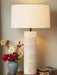 Travertine Column Table Lamp - Simprolos