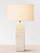 Travertine Column Table Lamp - Simprolos