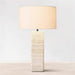 Travertine Column Table Lamp - Simprolos