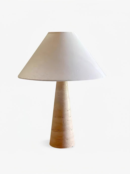 Travertine Column Table Lamp - Simprolos