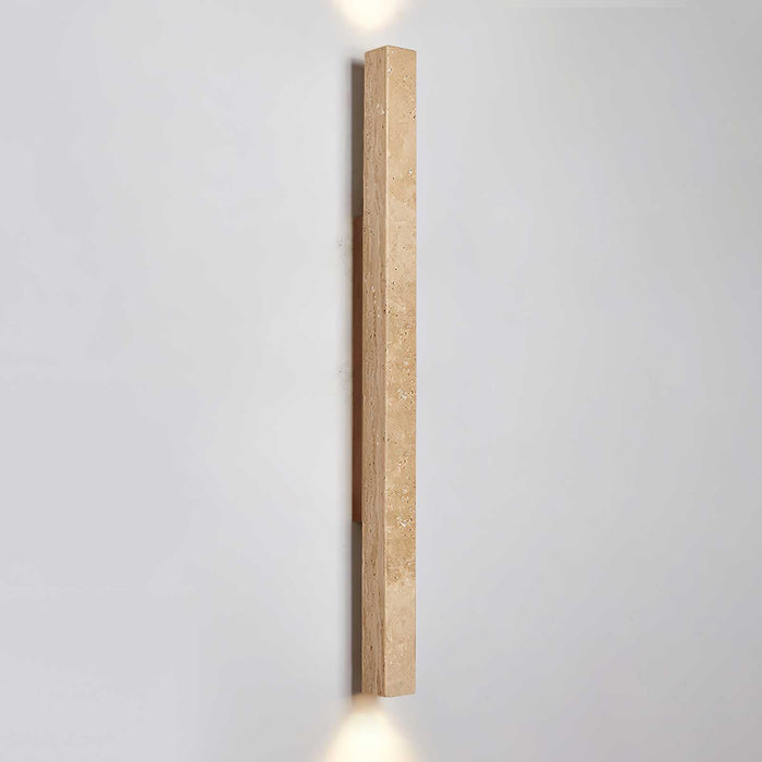 Travertine Column Wall Light - Simprolos