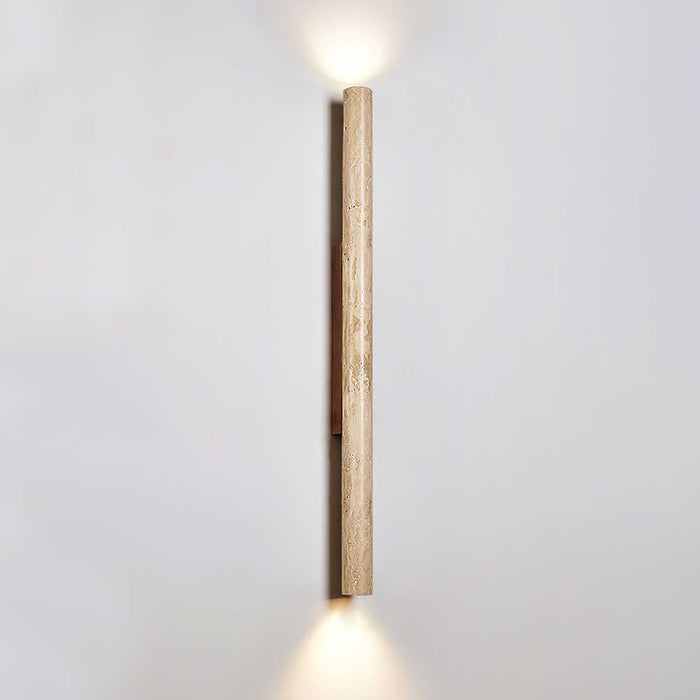 Travertine Column Wall Light - Simprolos