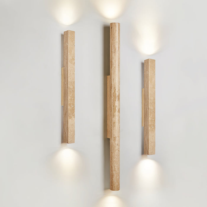 Travertine Column Wall Light - Simprolos