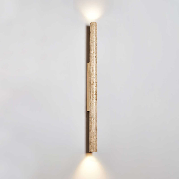 Travertine Column Wall Light - Simprolos