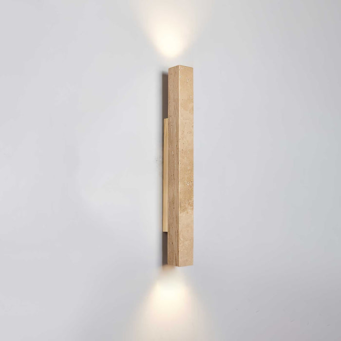 Travertine Column Wall Light - Simprolos