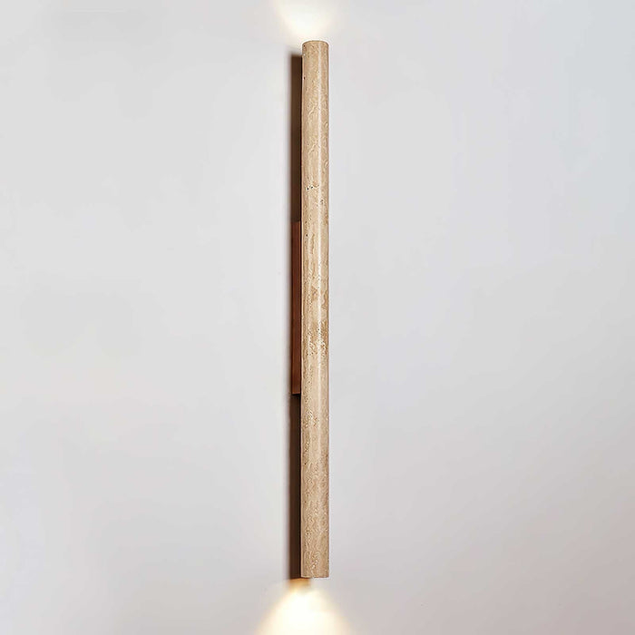 Travertine Column Wall Light - Simprolos