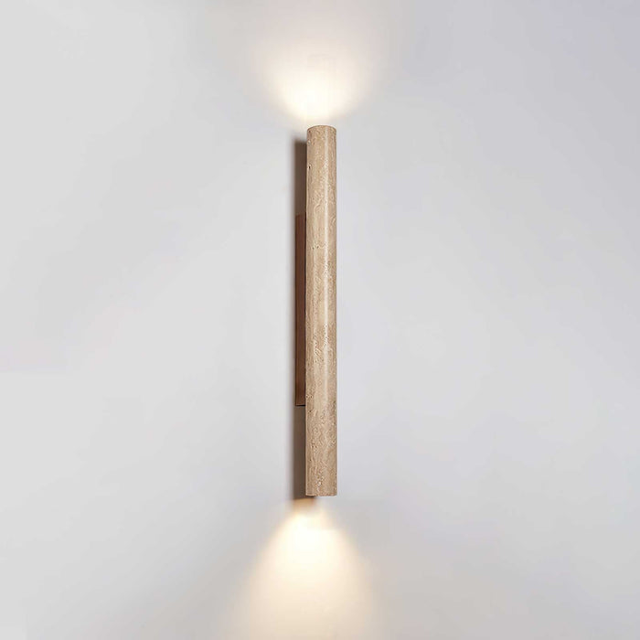 Travertine Column Wall Light - Simprolos