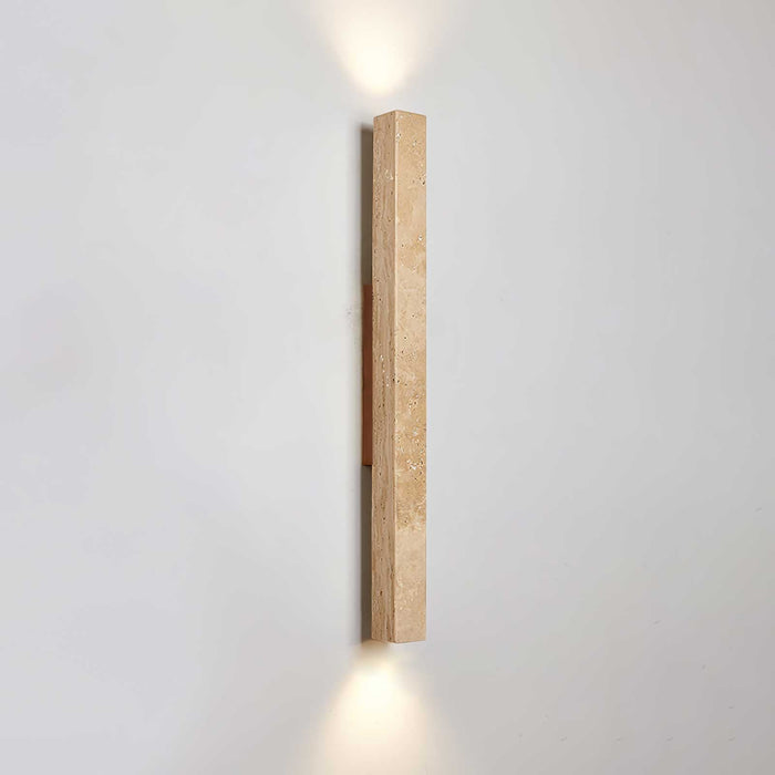 Travertine Column Wall Light - Simprolos