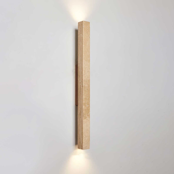 Travertine Column Wall Light - Simprolos