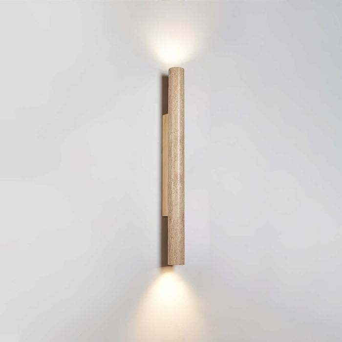 Travertine Column Wall Light - Simprolos