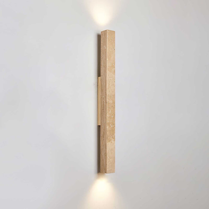 Travertine Column Wall Light - Simprolos
