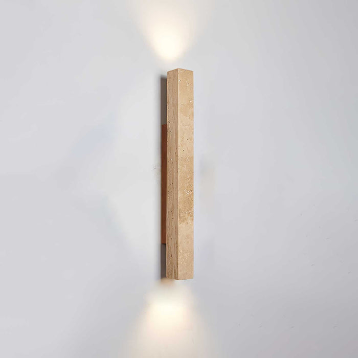 Travertine Column Wall Light - Simprolos