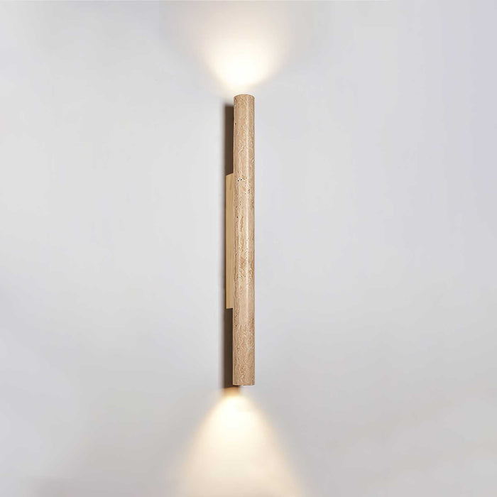 Travertine Column Wall Light - Simprolos